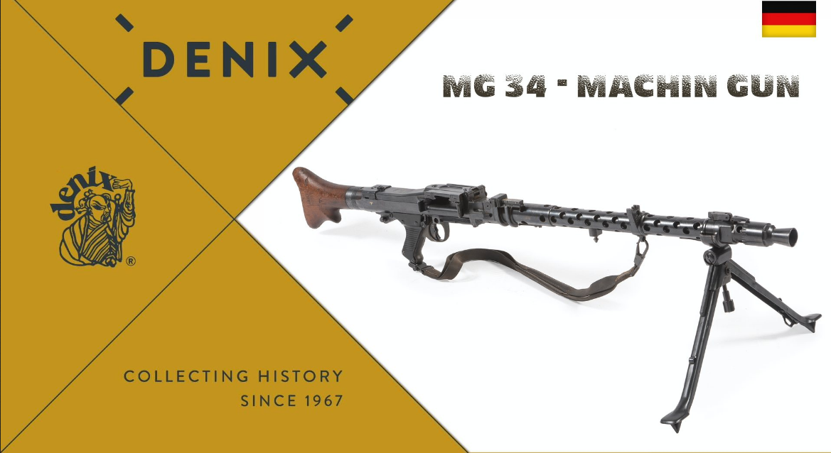 Shop MG34 denix poster